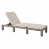 Lamamistool Jaipur 188x58x29cm padjaga cappuchino Keter