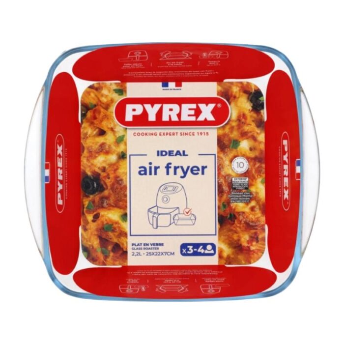 Ahjuvorm Airfryer 2,2l, 25x22x7cm Pyrex