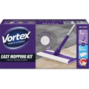 Kuivpuhastusmopp + 5 puhastuslappi Vortex