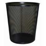 Metallvõrgust paberikorv 12l, must