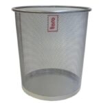 Metallvõrgust paberikorv 12l, hõbe