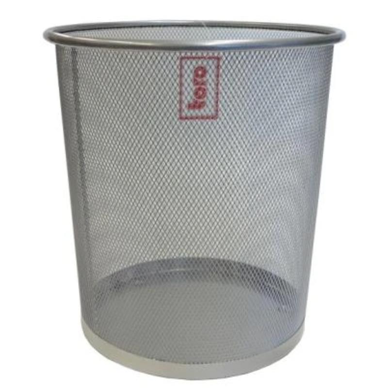 8591177068846 Metallvõrgust paberikorv 12l, hõbe