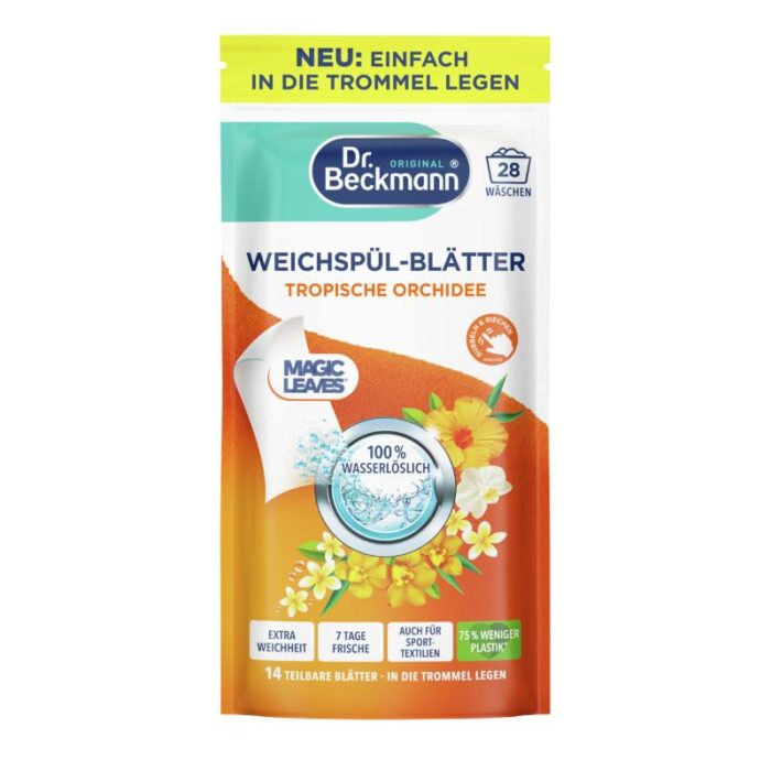 Pesupehmendaja lehed Magic Leaves Tropical Orchid 28 pesukorda Dr.Beckmann