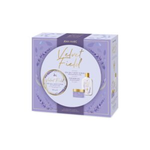 Kinkekarp Velvet Field (meresoolaga kehakoorija 200 ml + dušigeel 250 ml)