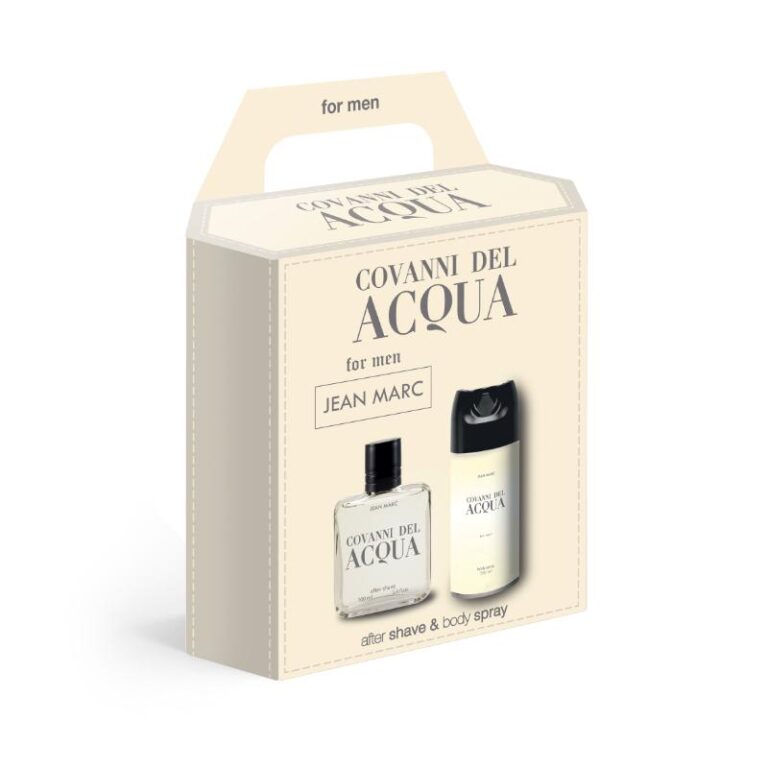 Kinkekarp meestele Giovanni Del Acqua (Aftershave 100ml; deodorant 150ml)