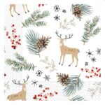 Salvrätt Jõulud 33x33cm, 3-kihti, 20tk, valik