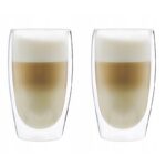 Latte klaasid topeltklaasiga 2tk 350ml