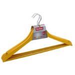 Puidust riidepuu komplekt 3tk, oranž Sauber