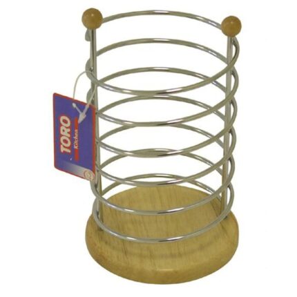 Söögiriistade hoidja puitalusel 13x19cm