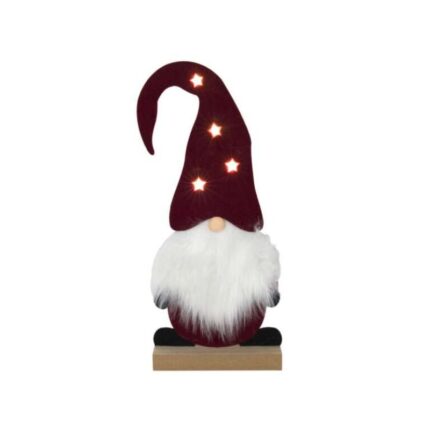 LED dekoratsioon Päkapikk 35cm, punane, vilt