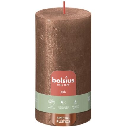 Lauaküünal Rustic Shimmer 6,8x13cm vask Bolsius