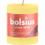 Lauaküünal Rustic Shine 80/68, kollane Bolsius