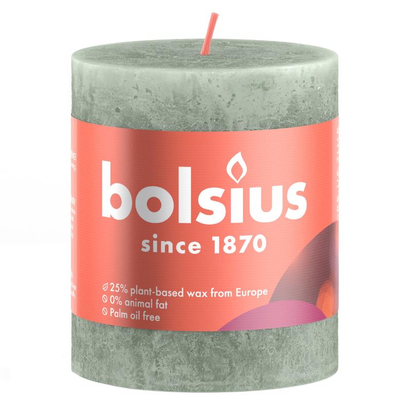 8717847154545 Lauaküünal Rustic Shine 80/68, heleroheline Bolsius - Image 1