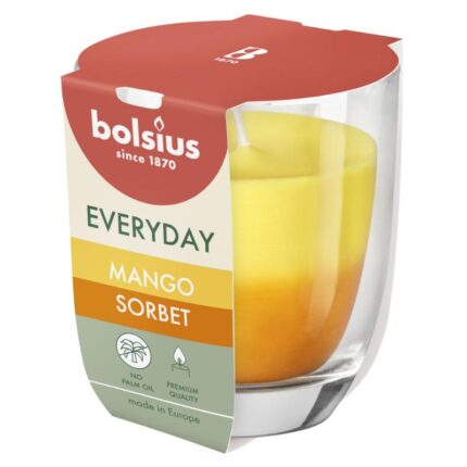 Lõhnaküünal klaasis 21h, mango sorbett