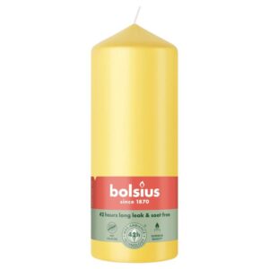 Lauaküünal 159/58mm 42h, kollane Bolsius