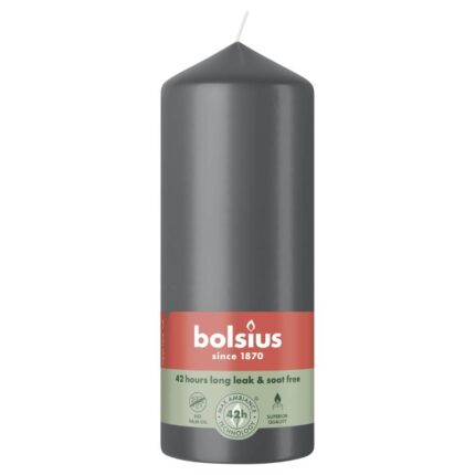 Lauaküünal 159/58mm 42h, antratsiit Bolsius