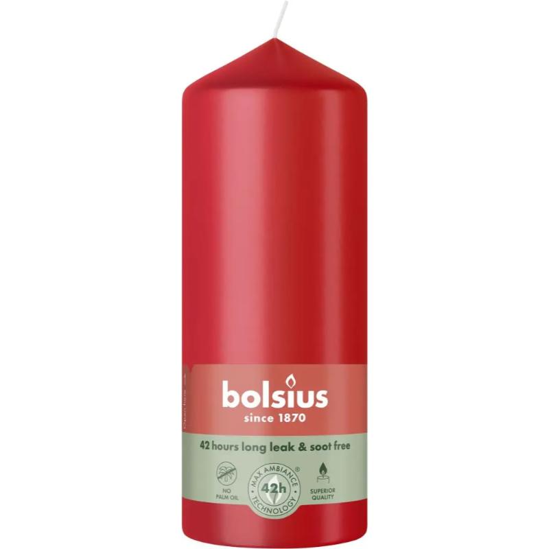 8717847203069 Lauaküünal 159/58mm 42h, punane Bolsius - Image 1