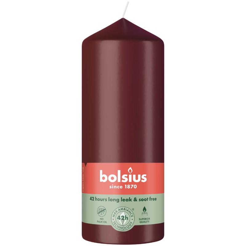 8717847203090 Lauaküünal 159/58mm 42h, sametpunane Bolsius - Image 1