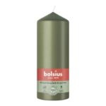 Lauaküünal 159/58mm 42h, oliiviroheline Bolsius