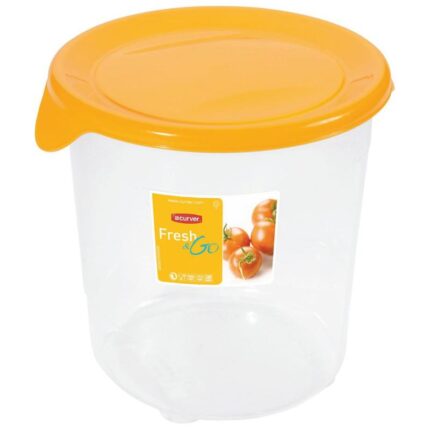 Toidukarp Fresh&Go 1l, ümar, kollane Curver