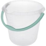 Ämber 10l plastiksangaga, läbipaistev