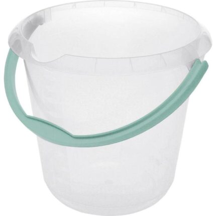 Ämber 10l plastiksangaga, läbipaistev