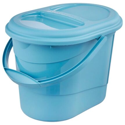 Ämber ovaalne, kaanega 13l, ECO, sinine