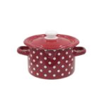 Emailpott Punane/valge täpp 2l