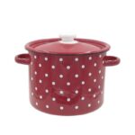 Emailpott Punane/valge täpp 3l