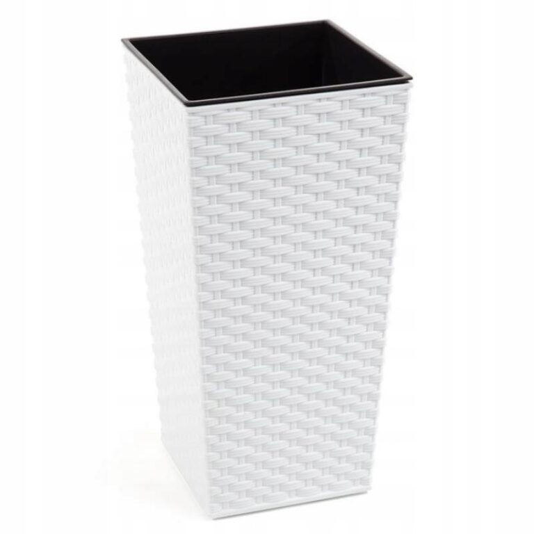 Lillepott Finezia Rotang S h.46,5cm, valge