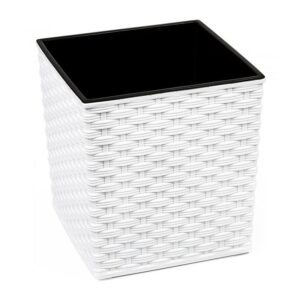 Lillekast Juka Rotang M 30x30cm, valge