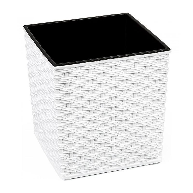 5900119055968 Lillekast Juka Rotang M 30x30cm, valge