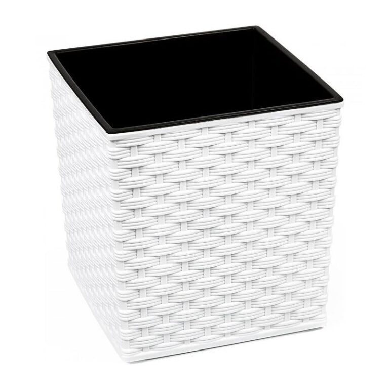Lillekast Juka Rotang L 40x40cm, valge