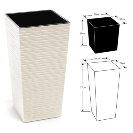 Lillepott Finezia Dluto M h.57cm, kreem