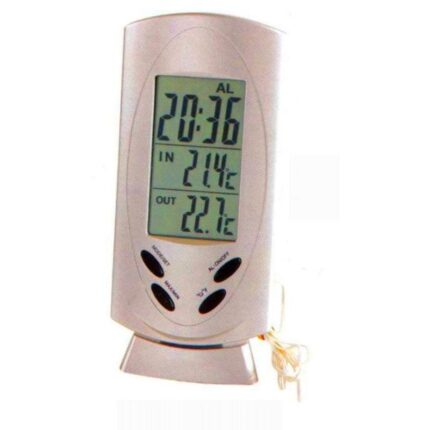 Digitaalne sise/välistermomeeter+kell Provence