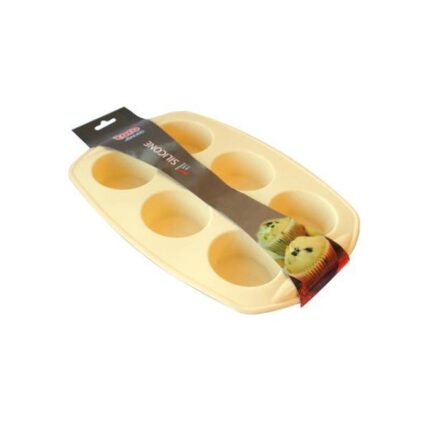 Muffinipann silikoonist, 6 pesa, kreem