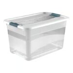 Kast Crystal-box 52l, kaanega, valge