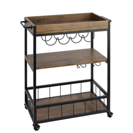 Köögiriiul ratastel Rustico, 80x40x89,5cm