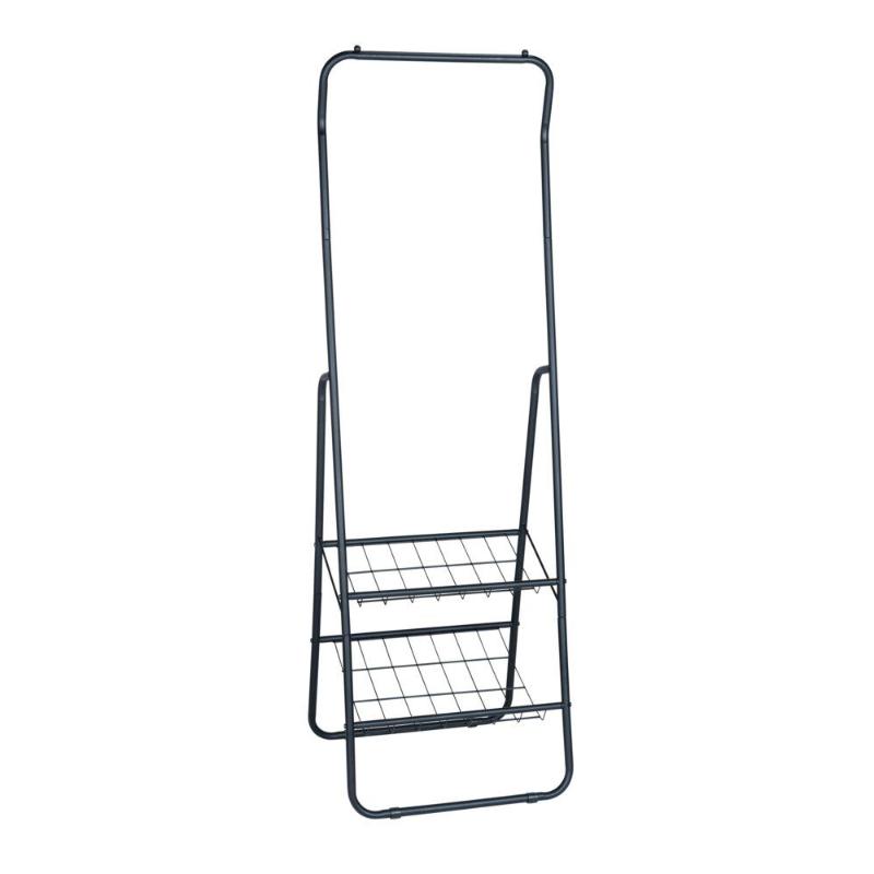 4008838317303 Riidestange Shiva 50x48x159cm, must