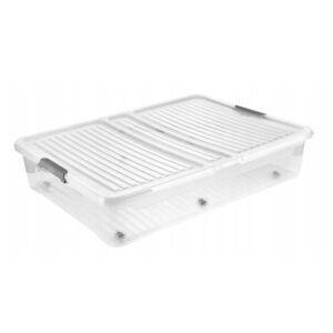 Voodialune kast Leo 54l, kaanega, ratastel 77x58x16cm