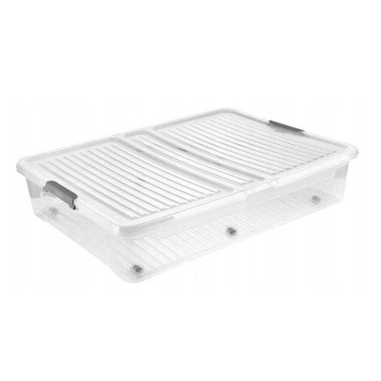 Voodialune kast Leo 54l, kaanega, ratastel 77x58x16cm