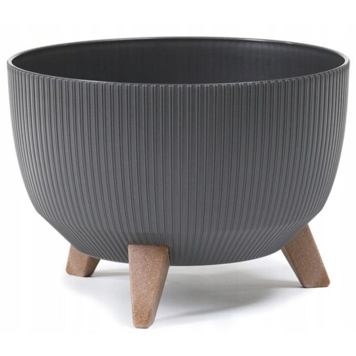 Lillepott Roma Jumper LEGS d.29/h.23cm, grafiit