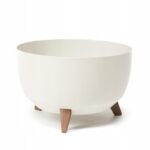 Lillepott Roma LEGS d.24/h.20cm, kreem