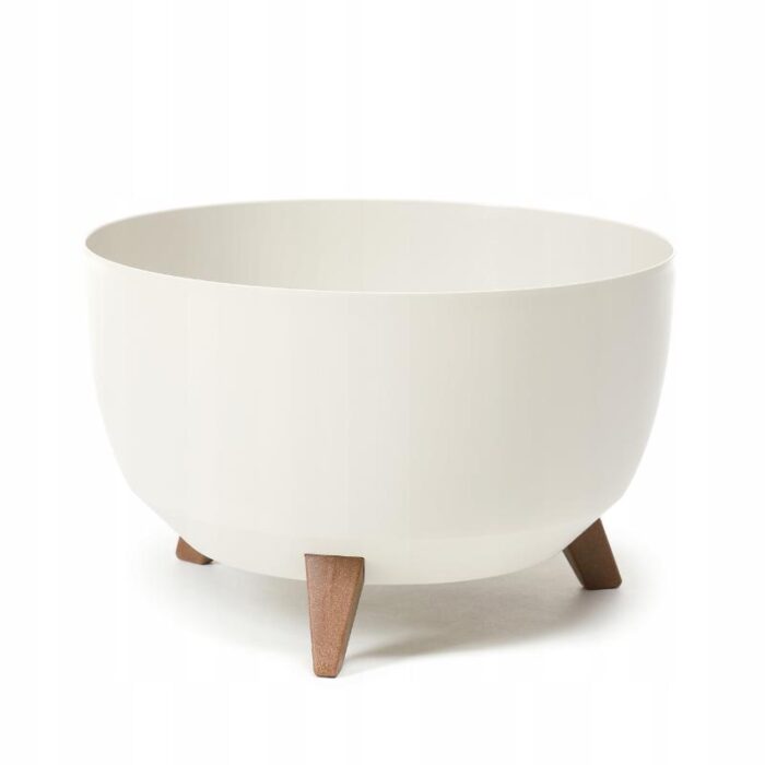 Lillepott Roma LEGS d.24/h.20cm, kreem