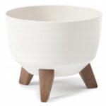 Lillepott Roma LEGS d.29/h.23cm, kreem