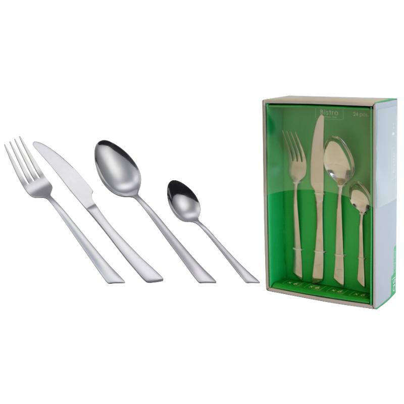 8032633440146 Söögiriistade komplekt Bistro 24tk