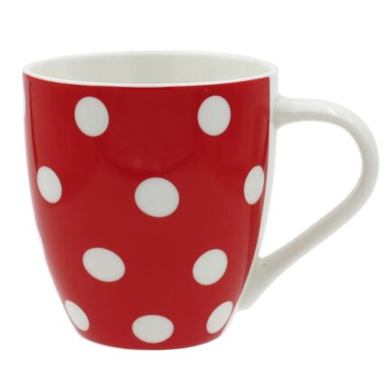 Kruus Täpp 500ml, punane/valge