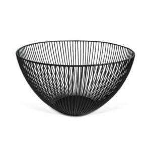 Metallkorv 25cm h.14,5cm, must
