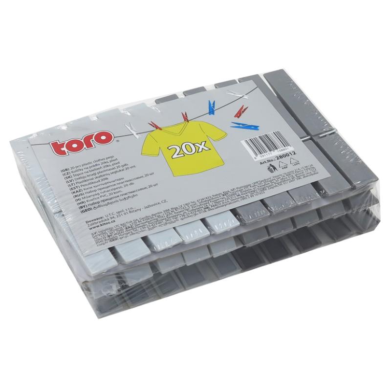 8591177108801 Plastikust pesulõksud, 20 tk