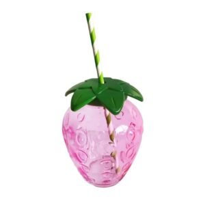 Joogiklaas Maasikas kõrrega 550ml